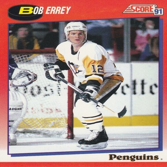 Bob Errey Pittsburgh Penguins NHL Hockey Card Collection  - 5 Card Set - Picture 5 of 6